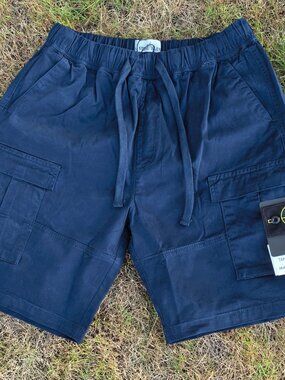 Stone Island Navy Blue Men's Athletic Shorts